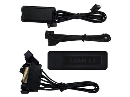 Ventilator za ohišje Lian Li UNI FAN TL Wireless LCD 120 Reverse Blade ARGB PWM 120mm, 3 Pack + Kontroler, črn