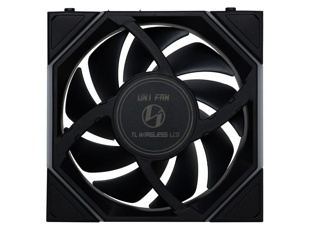 Ventilator za ohišje Lian Li UNI FAN TL Wireless LCD 120 Reverse Blade ARGB PWM 120mm, 3 Pack + Kontroler, črn
