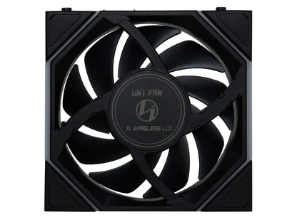 Ventilator za ohišje Lian Li UNI FAN TL Wireless LCD 120 Reverse Blade ARGB PWM 120mm, črn