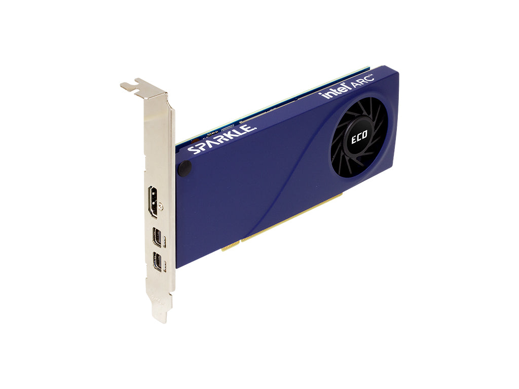 Grafična kartica Intel ARC A310 ECO, 4GB GDDR6, PCIe 4.0 x8, 2x mDP, 1x HDMI, Low Profile, Sparkle