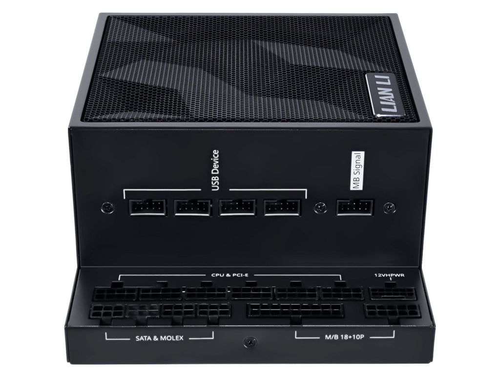 Napajalnik ATX Lian Li EDGE 850W, 80 PLUS Gold, 12V-2x6, Modularni, črn