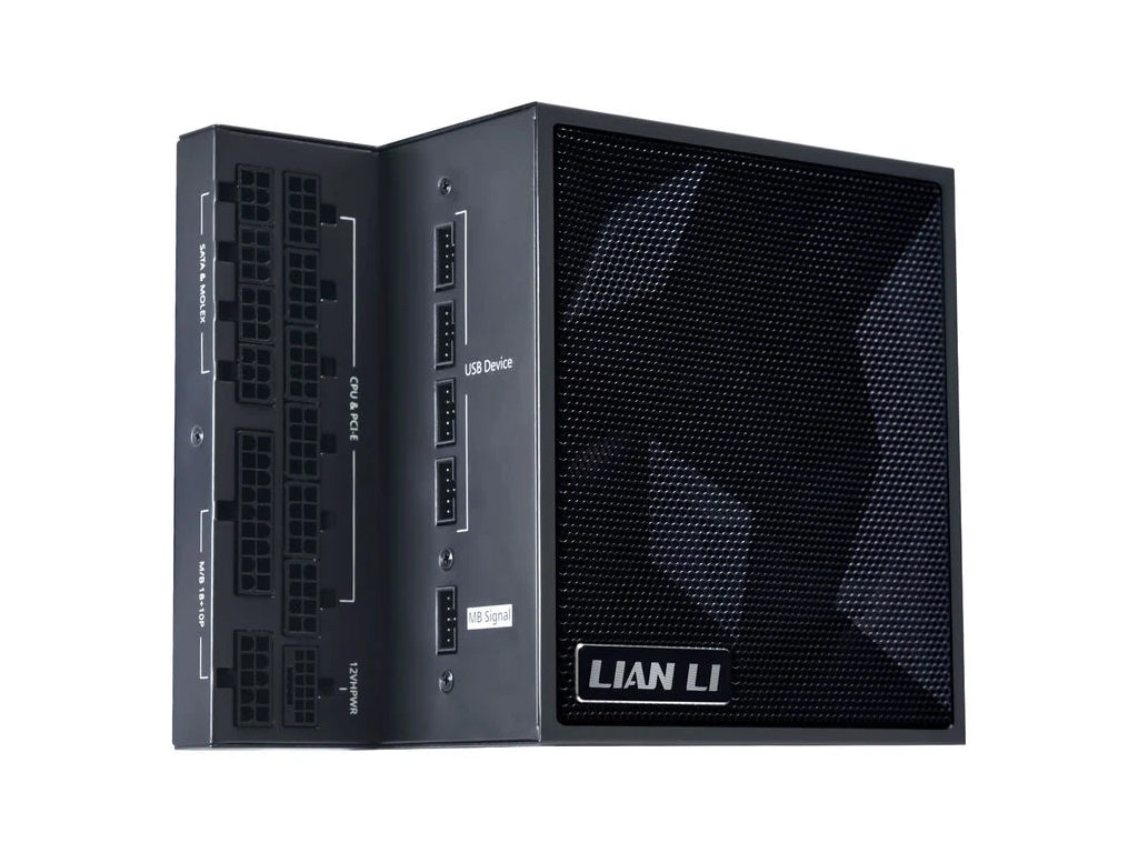 Napajalnik ATX Lian Li EDGE 1000W, 80 PLUS Gold, 12VHPWR, HUB, Modularni, črn