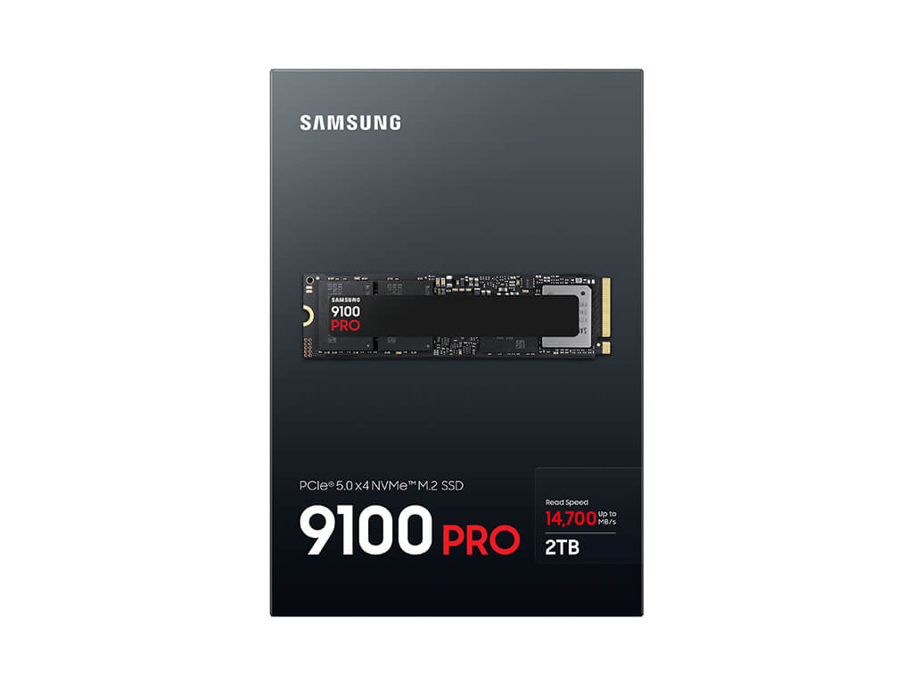 SSD 2TB M.2 80mm PCI-e 5.0 x4 NVMe 2.0, V-NAND TLC, Samsung 9100 PRO (MZ-VAP2T0BW)