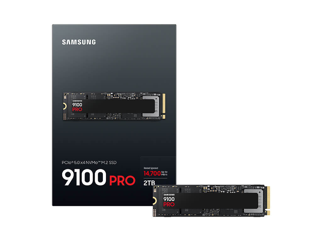 SSD 2TB M.2 80mm PCI-e 5.0 x4 NVMe 2.0, V-NAND TLC, Samsung 9100 PRO (MZ-VAP2T0BW)