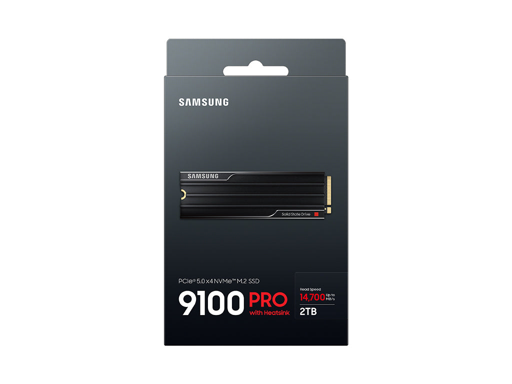 SSD 2TB M.2 80mm PCI-e 5.0 x4 NVMe 2.0, V-NAND TLC, Samsung 9100 PRO HeatSink (MZ-VAP2T0CW)