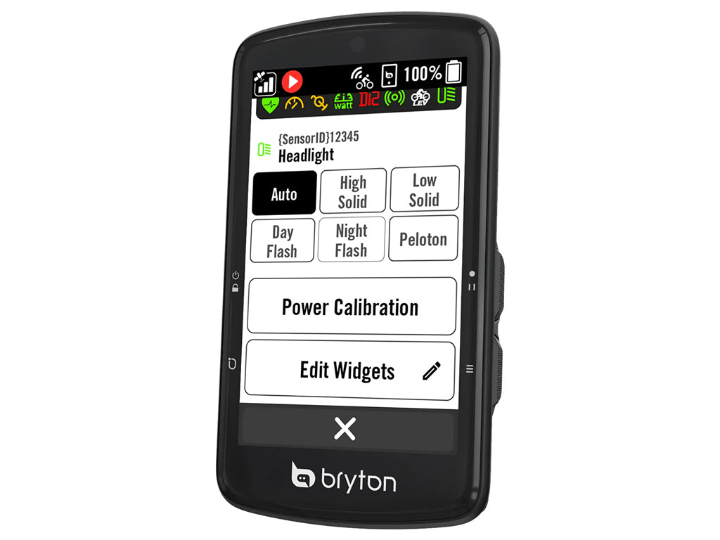 Kolesarski računalnik Bryton Rider S810 T s senzorji HR, CAD, SPD, USB-C