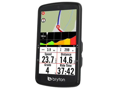 Kolesarski računalnik Bryton Rider S810 T s senzorji HR, CAD, SPD, USB-C