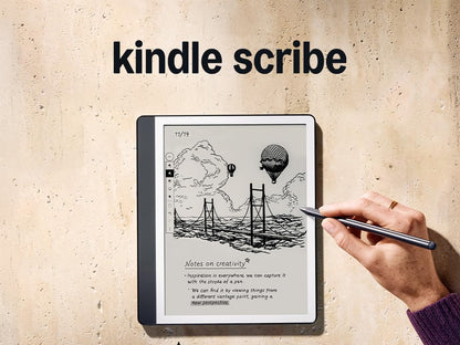 E-bralnik Amazon Kindle Scribe 2024, 10.2'' 64GB WiFi, 300dpi, Premium Pen, USB-C, siv