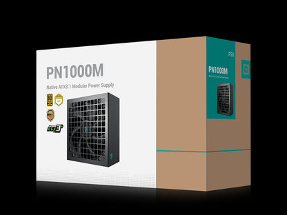 Napajalnik ATX Gamer Storm by DeepCool PN1000M, 1000W, Modularni, 12V-2×6, 80 PLUS Gold, črn