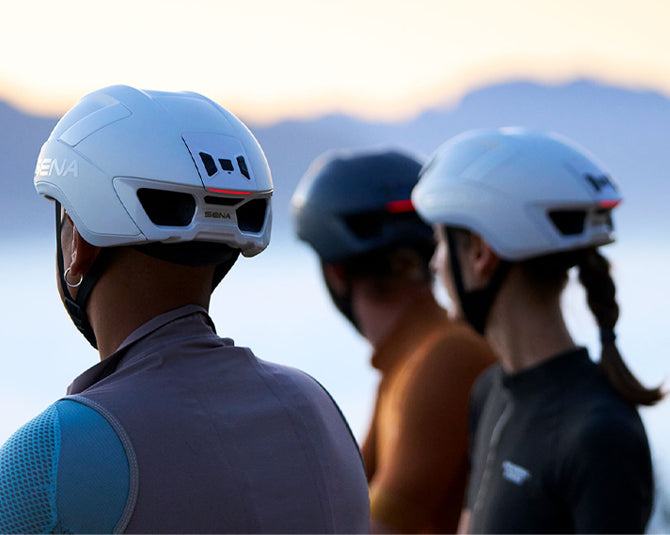 Kolesarska čelada SENA S1 Smart Helmet, Mesh, Mat bela, M