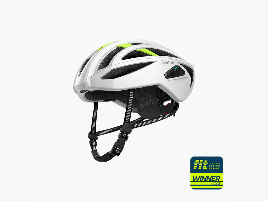 Kolesarska čelada SENA R2 EVO Smart Helmet, Mesh, Mat bela, M