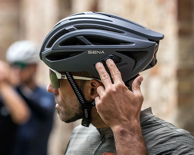 Kolesarska čelada SENA R2 EVO Smart Helmet, Mesh, Mat črna, L