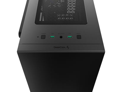 Računalniško ohišje DeepCool MACUBE 110, Micro-ATX, Kaljeno steklo, črno