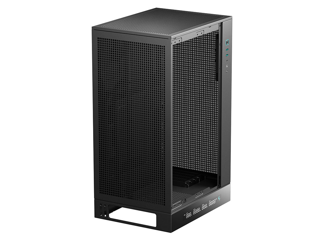 Računalniško ohišje DeepCool CH270 DIGITAL, Micro-ATX, LCD, Kaljeno steklo, črno
