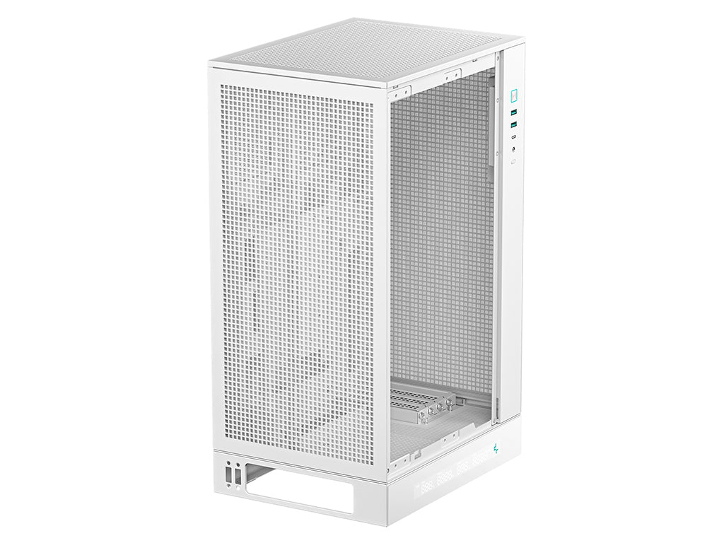 Računalniško ohišje DeepCool CH270 DIGITAL, Micro-ATX, LCD, Kaljeno steklo, belo