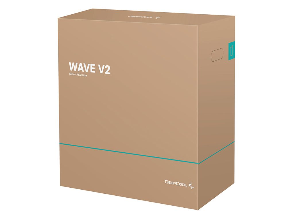 Računalniško ohišje DeepCool WAVE V2, Micro-ATX, črno