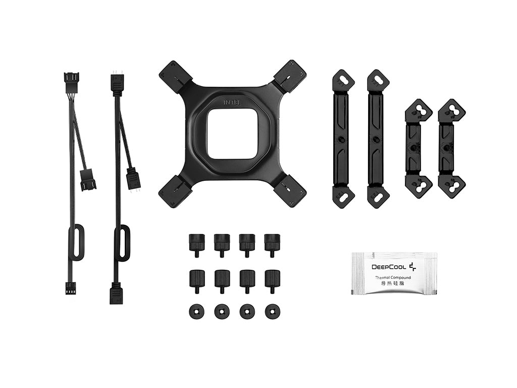 Hladilnik za procesor DeepCool AG620 BK ARGB V2, 2x120mm, črn