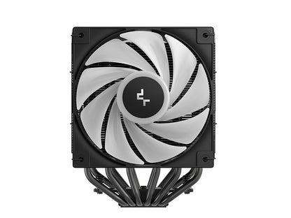 Hladilnik za procesor DeepCool AG620 BK ARGB V2, 2x120mm, črn