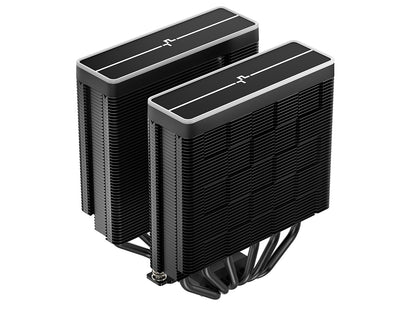 Hladilnik za procesor DeepCool AG620 BK ARGB V2, 2x120mm, črn