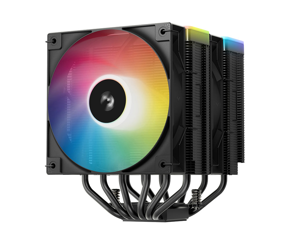 Hladilnik za procesor DeepCool AG620 BK ARGB V2, 2x120mm, črn