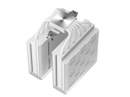 Hladilnik za procesor DeepCool AG620 WH ARGB V2, 2x120mm, bel