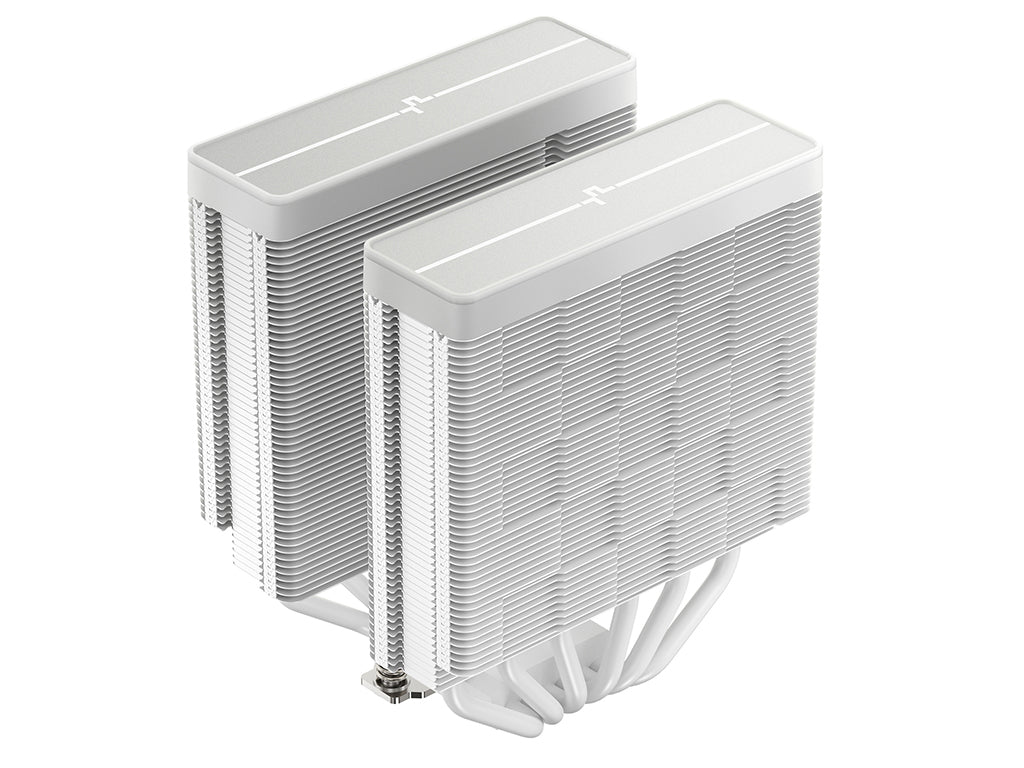 Hladilnik za procesor DeepCool AG620 WH ARGB V2, 2x120mm, bel