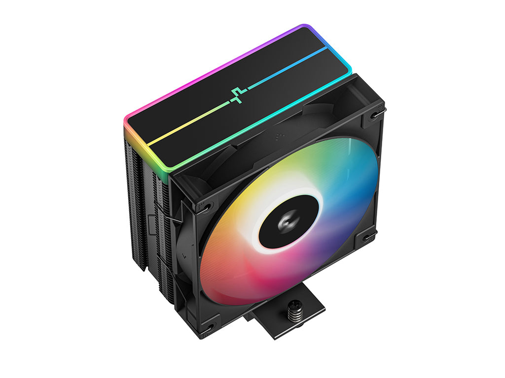 Hladilnik za procesor DeepCool AG400 BK ARGB V2, 120mm, črn
