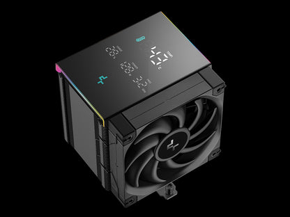 Hladilnik za procesor DeepCool AK500 DIGITAL PRO, 120mm, LCD, ARGB, črn