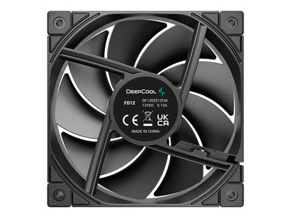 Ventilator za ohišje DeepCool FD12 3-in-1, PWM, 120mm, 3 Pack, črn