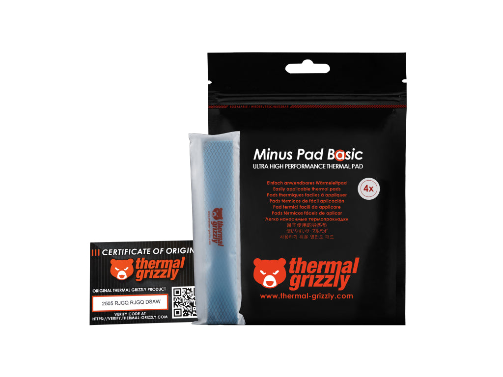 Termična blazinica Thermal Grizzly Minus Pad Basic, 120x20x0,5 mm, 4 kosi