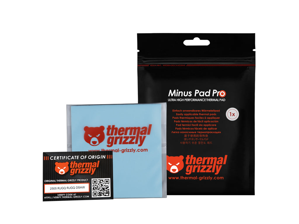 Termična blazinica Thermal Grizzly Minus Pad Pro, 100x100x1 mm