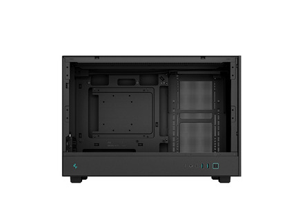 Računalniško ohišje DeepCool CH260, Micro-ATX, kajeno steklo, črno