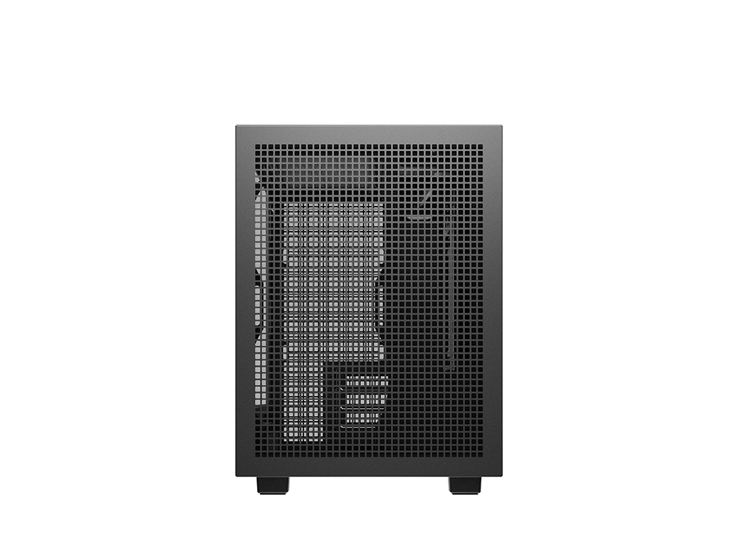 Računalniško ohišje DeepCool CH260, Micro-ATX, kajeno steklo, črno