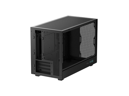 Računalniško ohišje DeepCool CH260, Micro-ATX, kajeno steklo, črno