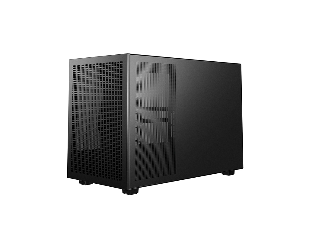 Računalniško ohišje DeepCool CH260, Micro-ATX, kajeno steklo, črno