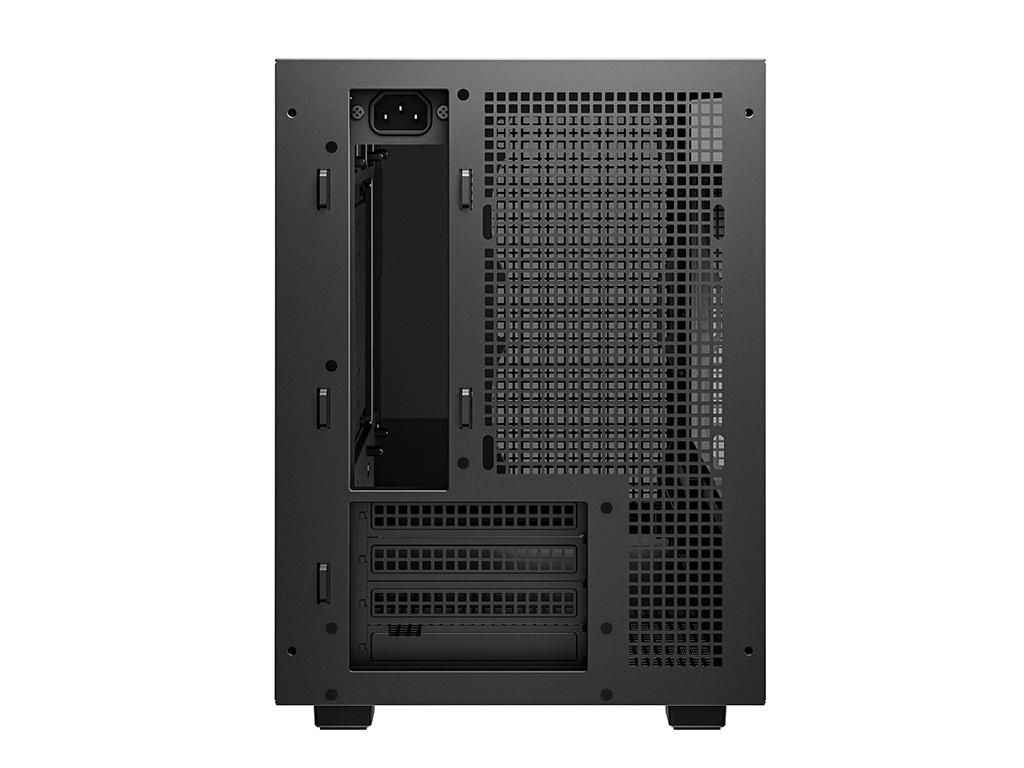 Računalniško ohišje DeepCool CH260, Micro-ATX, kajeno steklo, črno