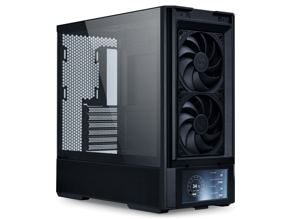 Računalniško ohišje Lian Li LANCOOL 207 Digital, ATX, Midi-Tower, kaljeno steklo, črno
