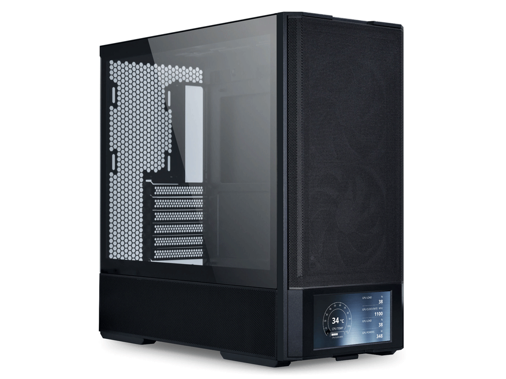 Računalniško ohišje Lian Li LANCOOL 207 Digital, ATX, Midi-Tower, kaljeno steklo, črno