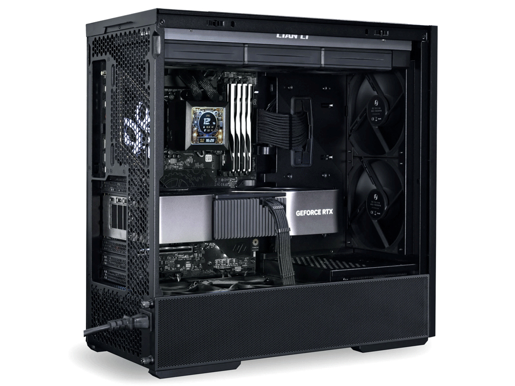 Računalniško ohišje Lian Li LANCOOL 207 Digital, ATX, Midi-Tower, kaljeno steklo, črno