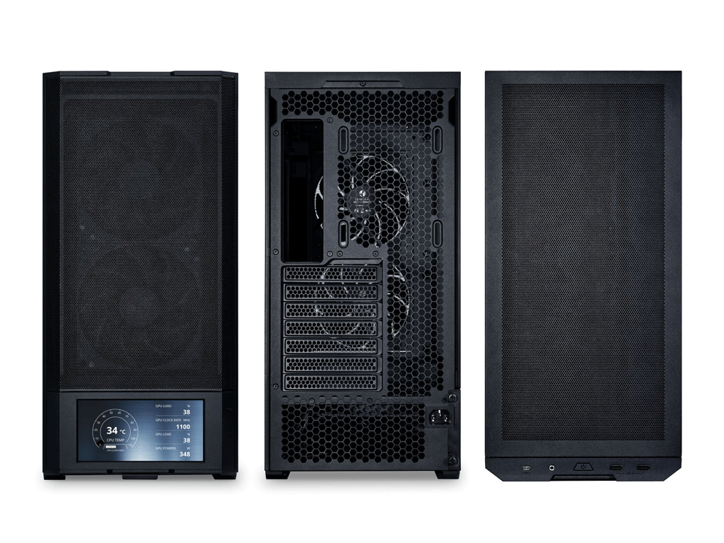 Računalniško ohišje Lian Li LANCOOL 207 Digital, ATX, Midi-Tower, kaljeno steklo, črno