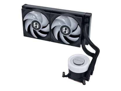 Komplet za tekočinsko hlajenje AIO Liquid Cooler Lian Li GA II Lite 240 RGB, ARGB, črn