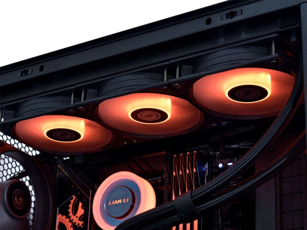 Komplet za tekočinsko hlajenje AIO Liquid Cooler Lian Li GA II Lite 360 RGB, ARGB, črn