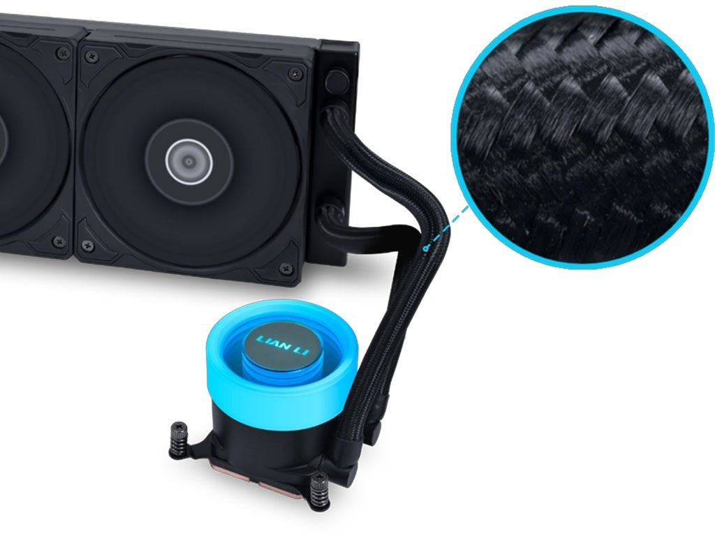 Komplet za tekočinsko hlajenje AIO Liquid Cooler Lian Li GA II Lite 360 Performance, črn