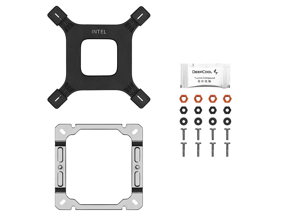 Hladilnik za procesor DeepCool AG400 WH ARGB V2, 120mm, bel