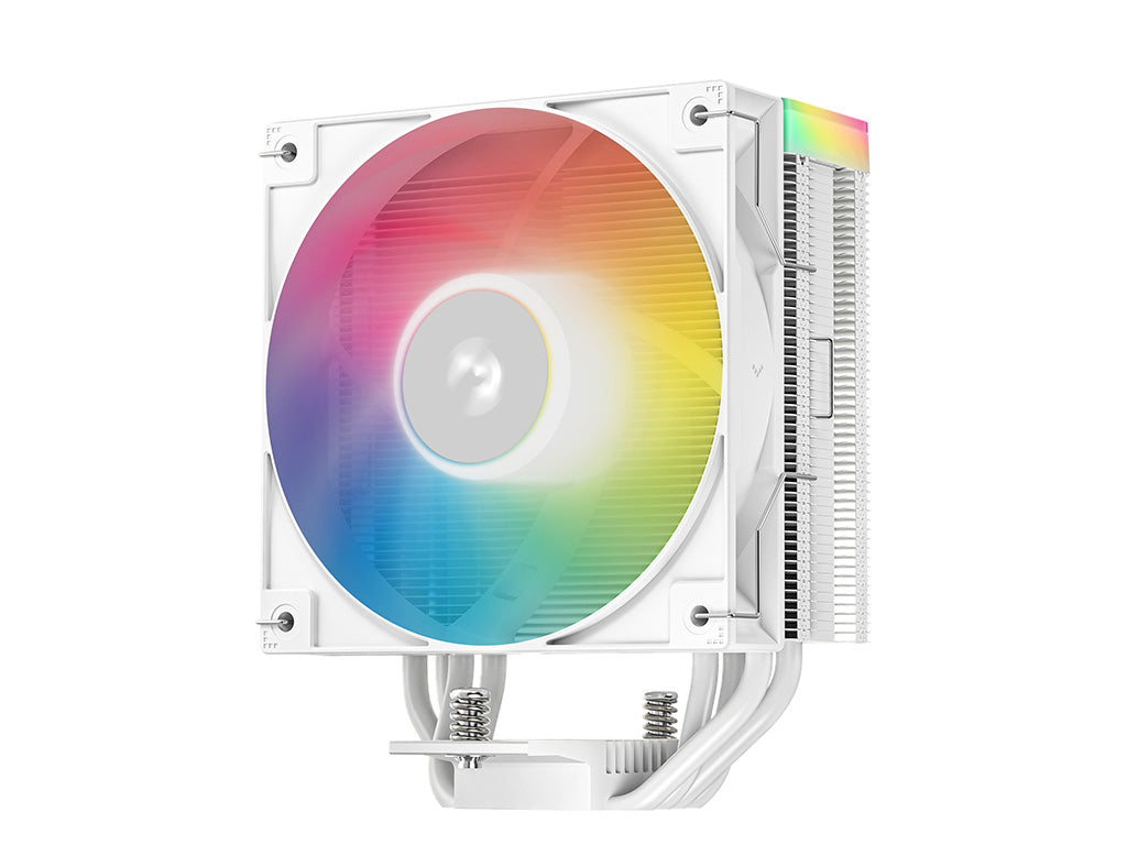 Hladilnik za procesor DeepCool AG400 WH ARGB V2, 120mm, bel