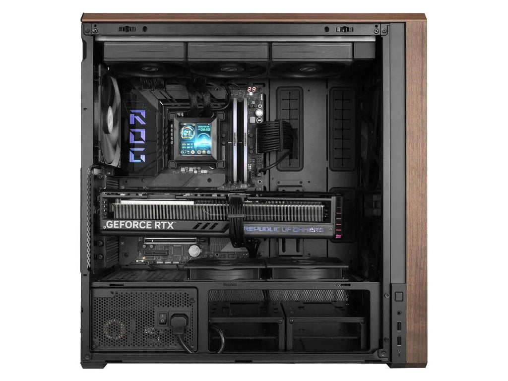 Računalniško ohišje Lian Li LANCOOL 217, ATX, Midi-Tower, kaljeno steklo, črno