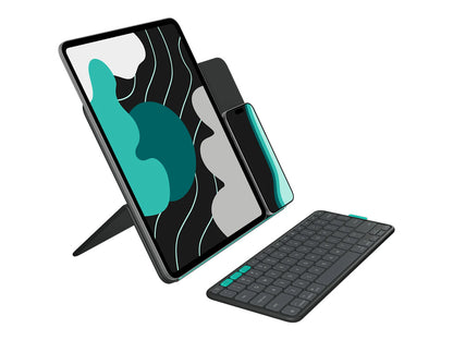 Ovitek s tipkovnico Logitech Flip Folio za iPad Pro 13 (M4) in iPad Air 13 (M2 & M3), grafit, Slo g.