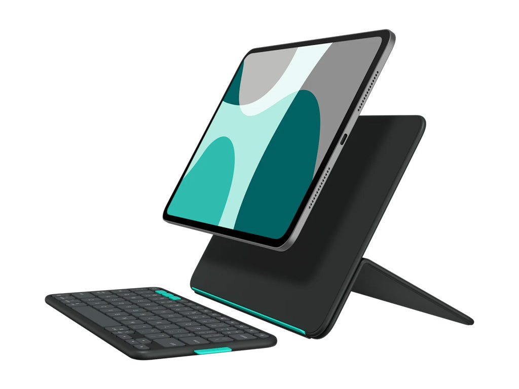 Ovitek s tipkovnico Logitech Flip Folio za iPad Pro 11 (M4) in iPad Air 11 (M2 & M3, 5.gen), grafit, Slo g.