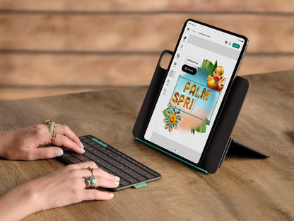 Ovitek s tipkovnico Logitech Flip Folio za iPad Pro 11 (M4) in iPad Air 11 (M2 & M3, 5.gen), grafit, Slo g.