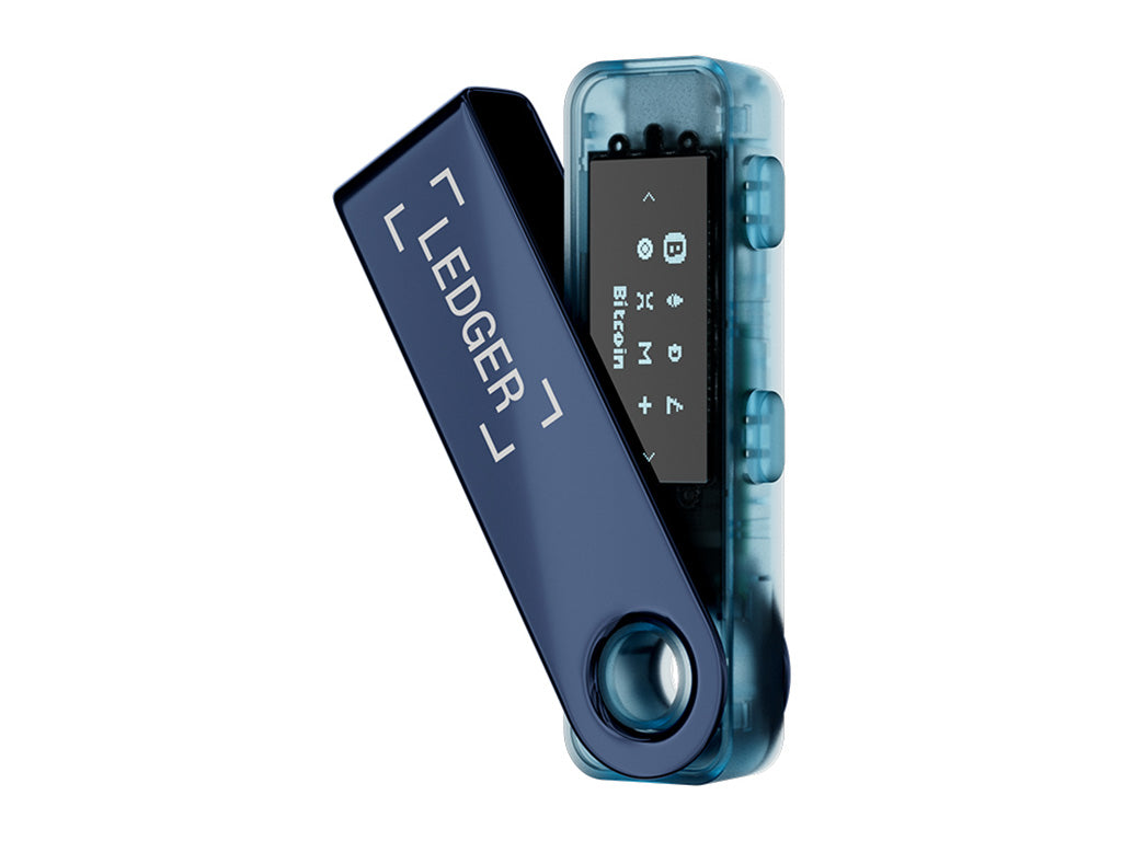 Ledger Nano S PLUS, denarnica za Bitcoin in druge kriptovalute, Neptune Blue